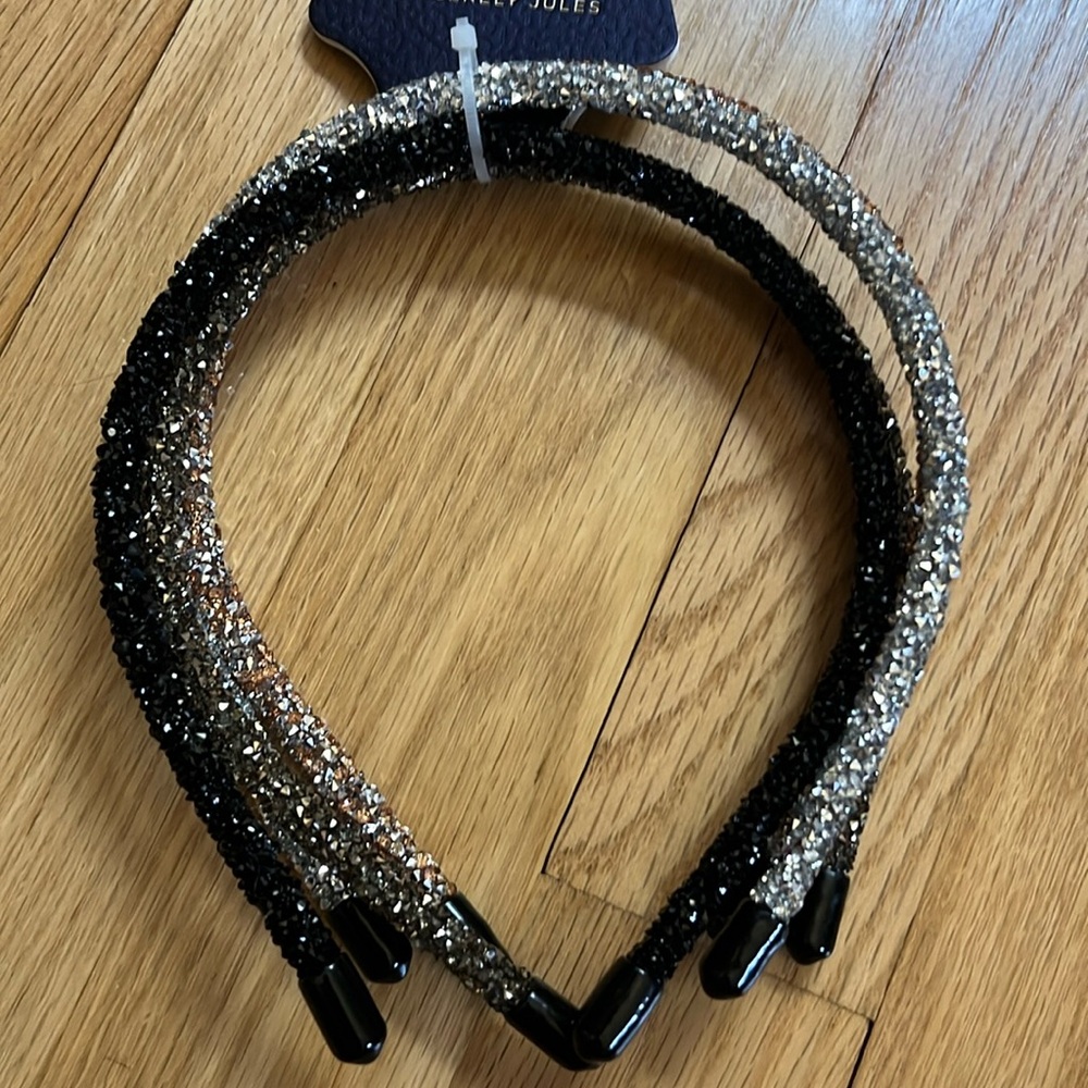 headband headbands 4 pack NWT silver gold bronze black